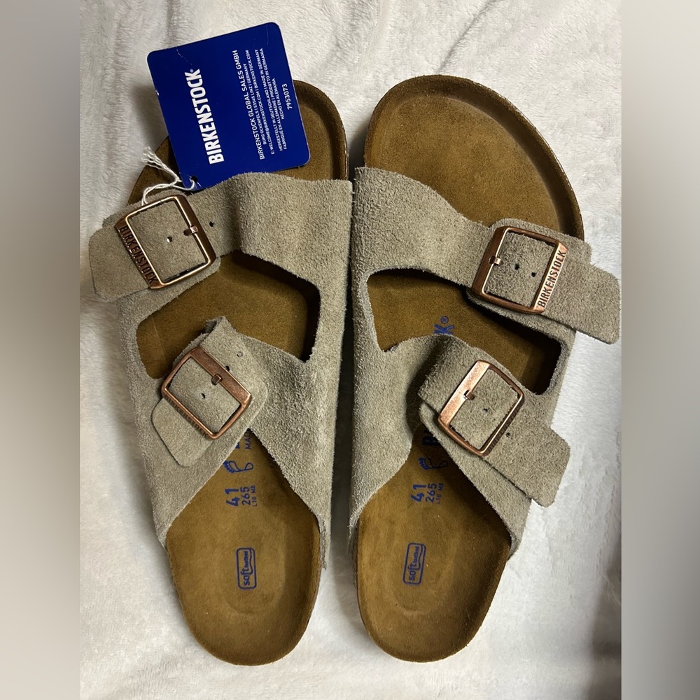 Birkenstock Taupe Suede ARIZONA 41 unisex